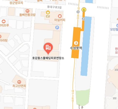 호감동스몰웨딩피로연장소 약도